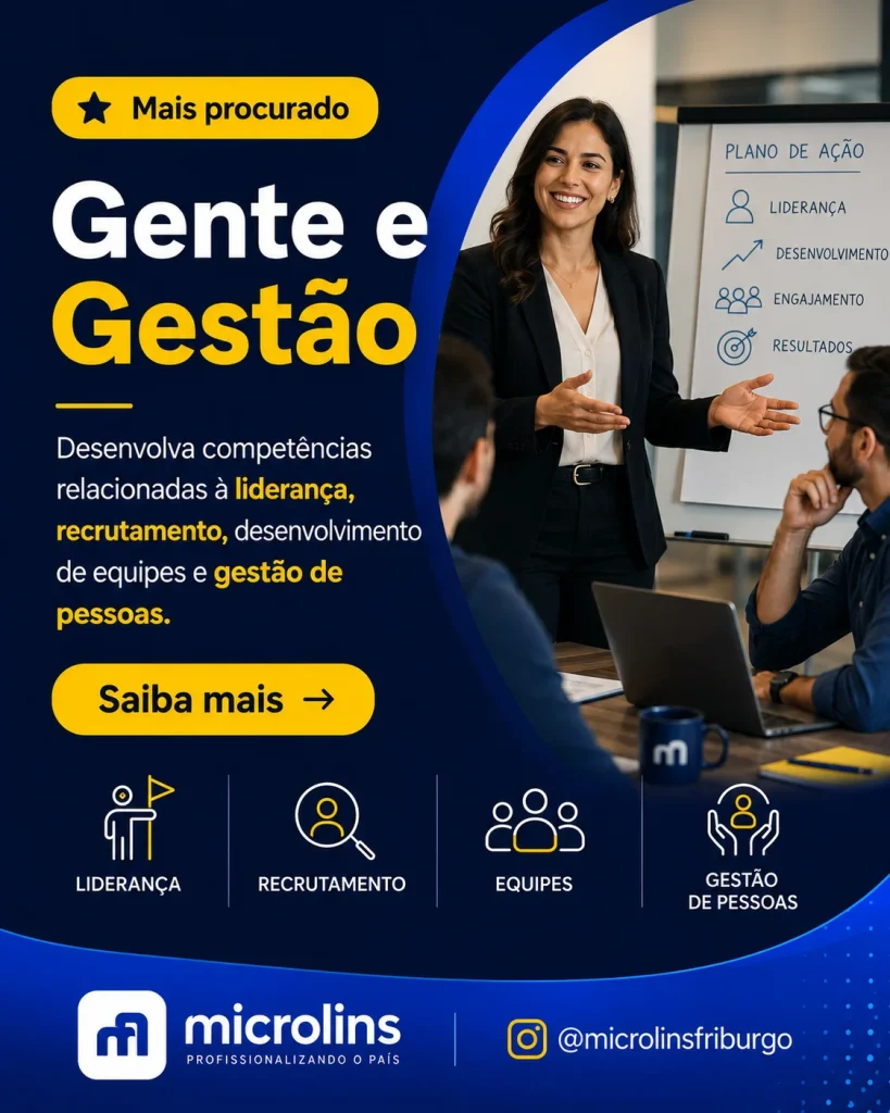 Curso de Gente e Gestão (RH) em Nova Friburgo — Microlins