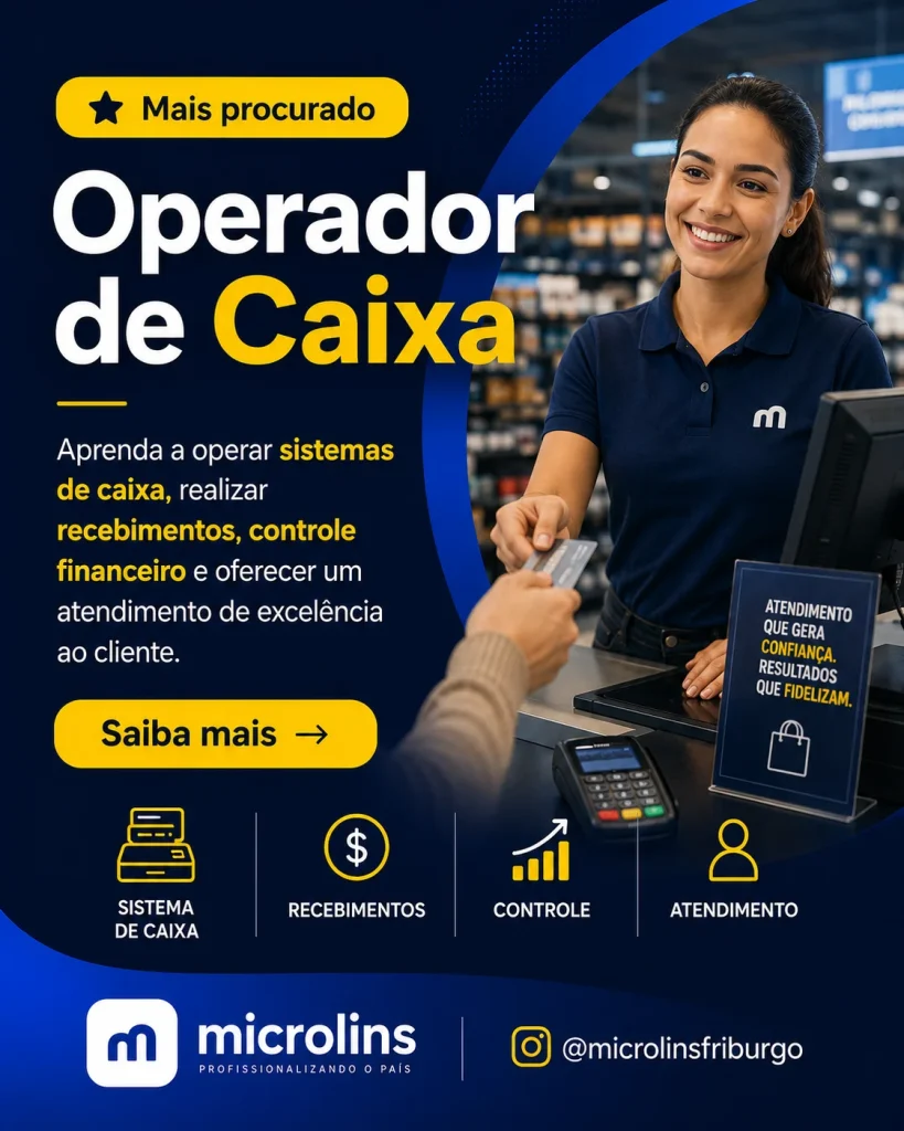 Curso de Operador de Caixa em Nova Friburgo — Microlins