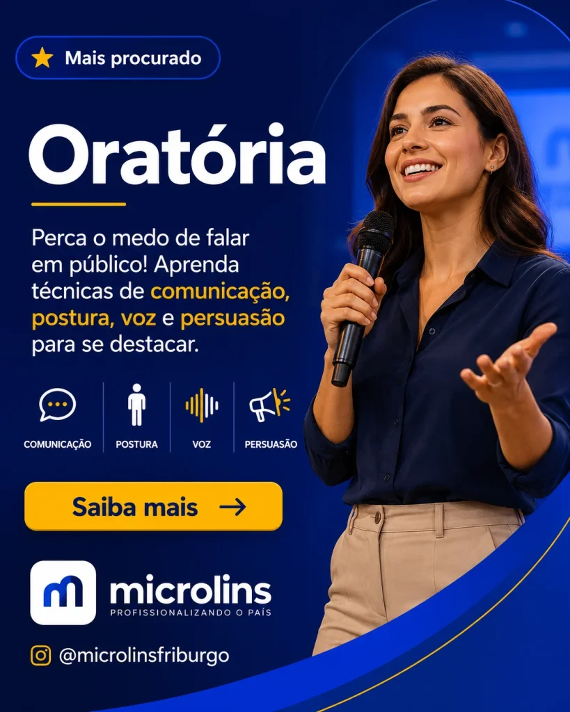 Curso de Oratória em Nova Friburgo — Microlins