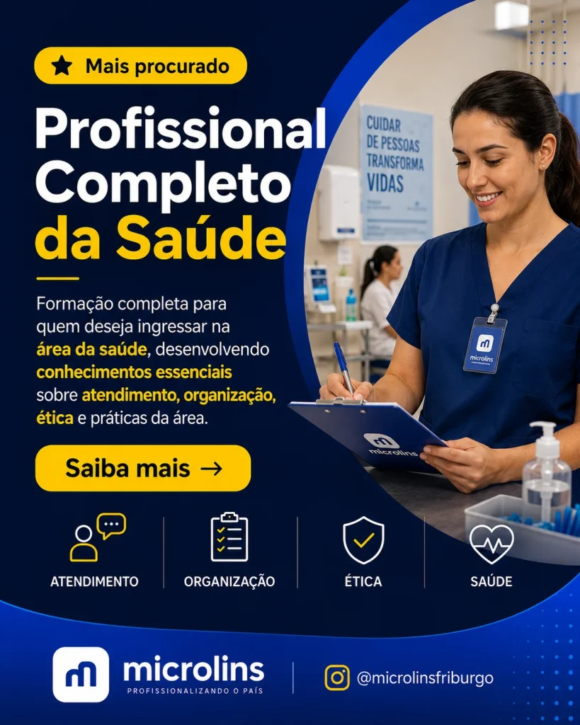 Curso Profissional Completo da Saúde em Nova Friburgo — Microlins