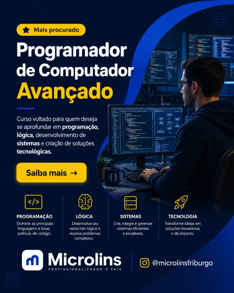 Curso de Programador de Computador em Nova Friburgo — Microlins